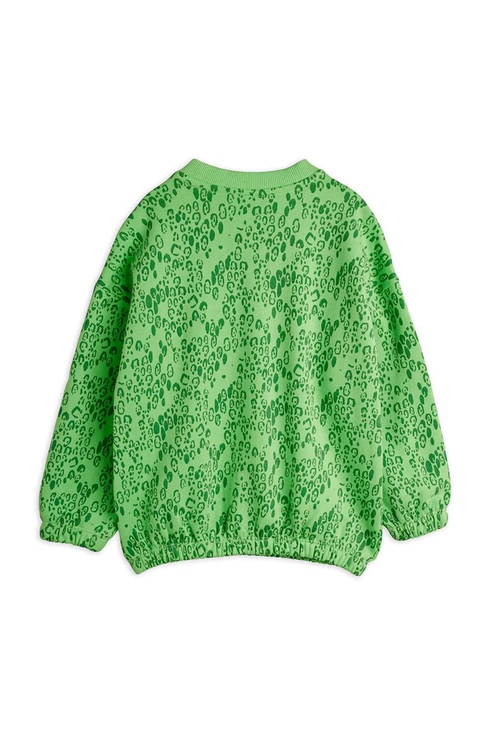 Chłopiec Mini Rodini bluza bawełniana dziecięca Mini leopard 11000351 zielony
