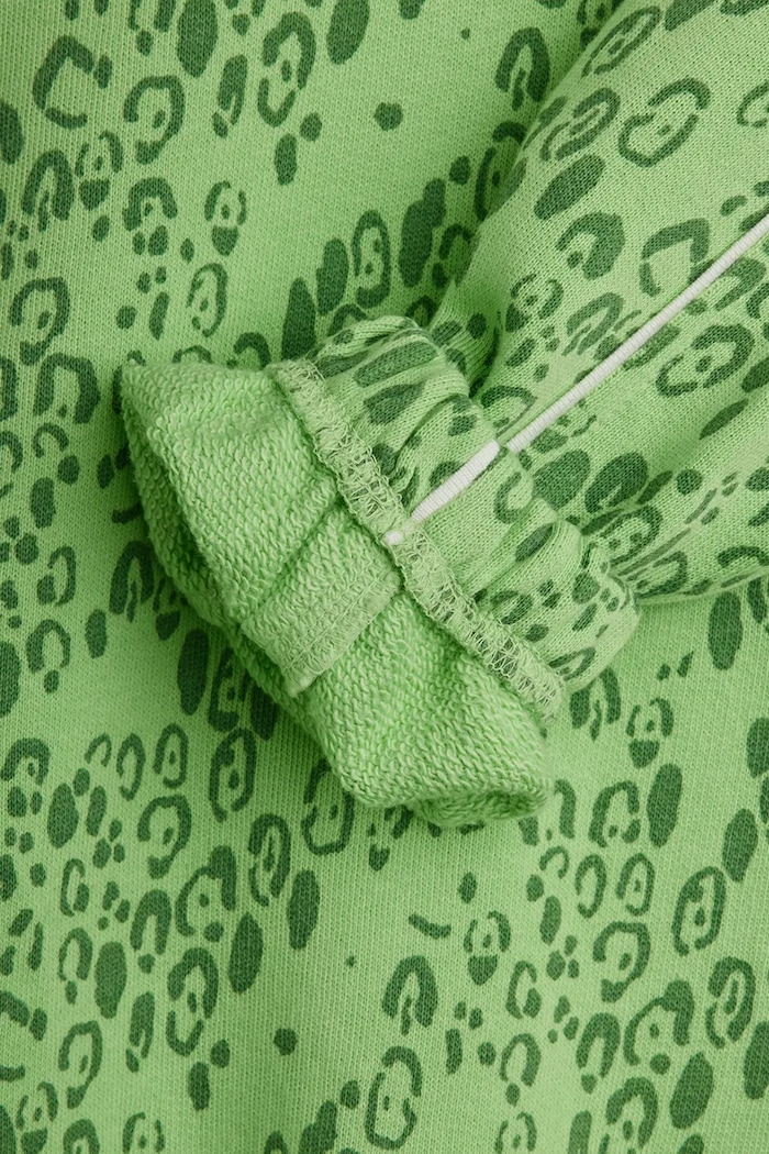 Mini Rodini bluza bawełniana dziecięca Mini leopard 11000351 zielony