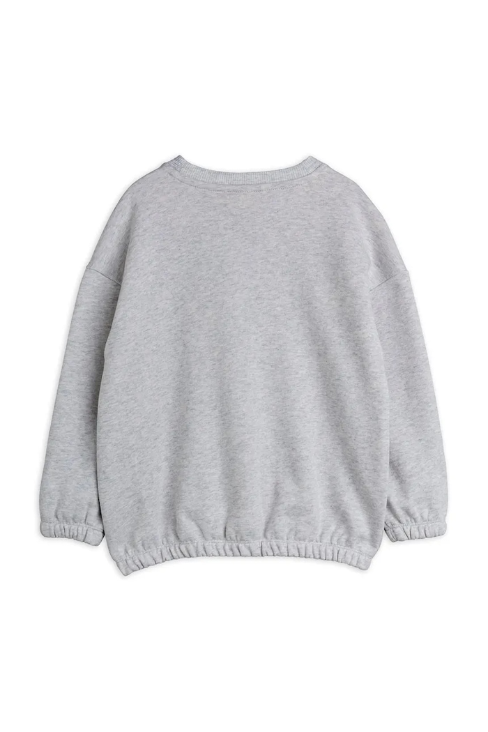 Mini Rodini bluza bawełniana dziecięca Siamese 26120117 szary SS26