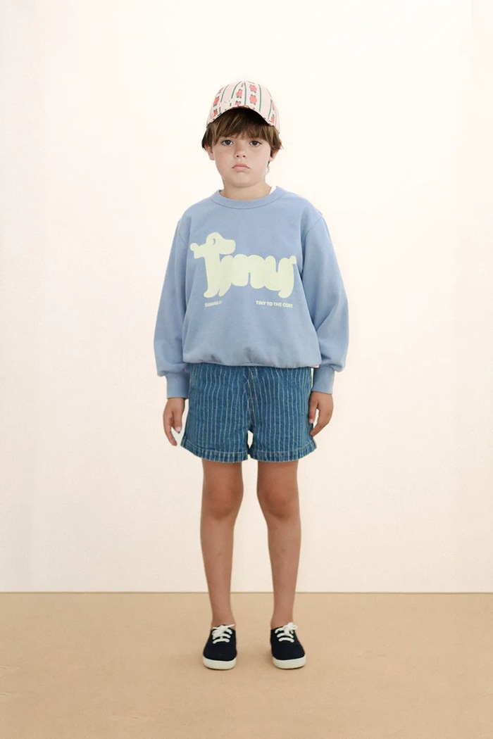 Dječja pamučna dukserica Tinycottons TINY DOG GRAPHIC SWEATSHIRT print plava SS26.158