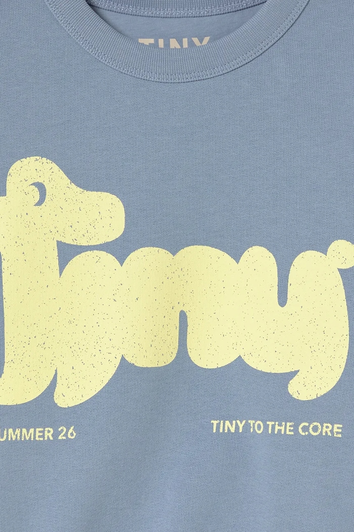 Dječja pamučna dukserica Tinycottons TINY DOG GRAPHIC SWEATSHIRT plava SS26.158