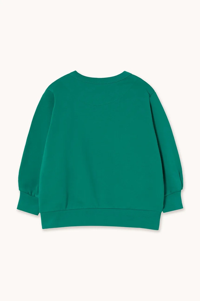 Tinycottons bluza bawełniana dziecięca FROG & FROG GRAPHIC SWEATSHIRT SS26.162 zielony SS26