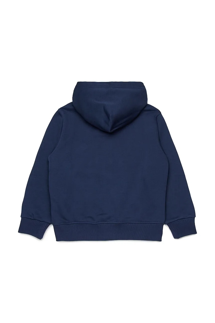 Diesel bluza z bawełną dziecięca SDROPSHOODZ OVER SWEAT-SHIRT J02484.KYAZ3 granatowy SS26