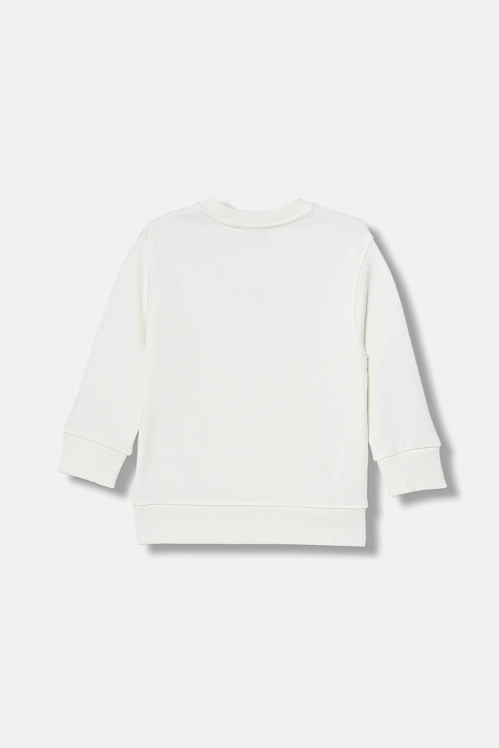 Diesel bluza z bawełną dziecięca SIDER OVER SWEAT-SHIRT J02619.0GEAD biały SS26