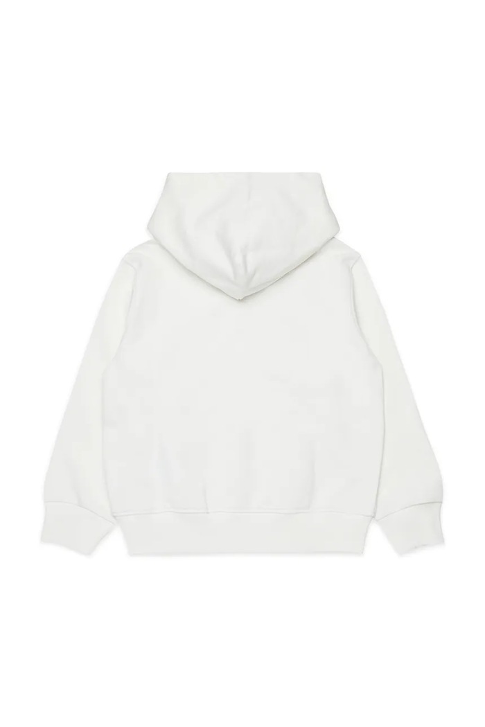 Παιδική βαμβακερή μπλούζα Diesel SPATCHOOD OVER SWEAT-SHIRT J02624.0GEAD λευκό SS26