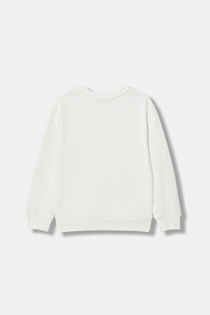 Diesel hanorac de bumbac pentru copii SXGIN OVER SWEAT-SHIRT J02629.0GEAD alb SS26