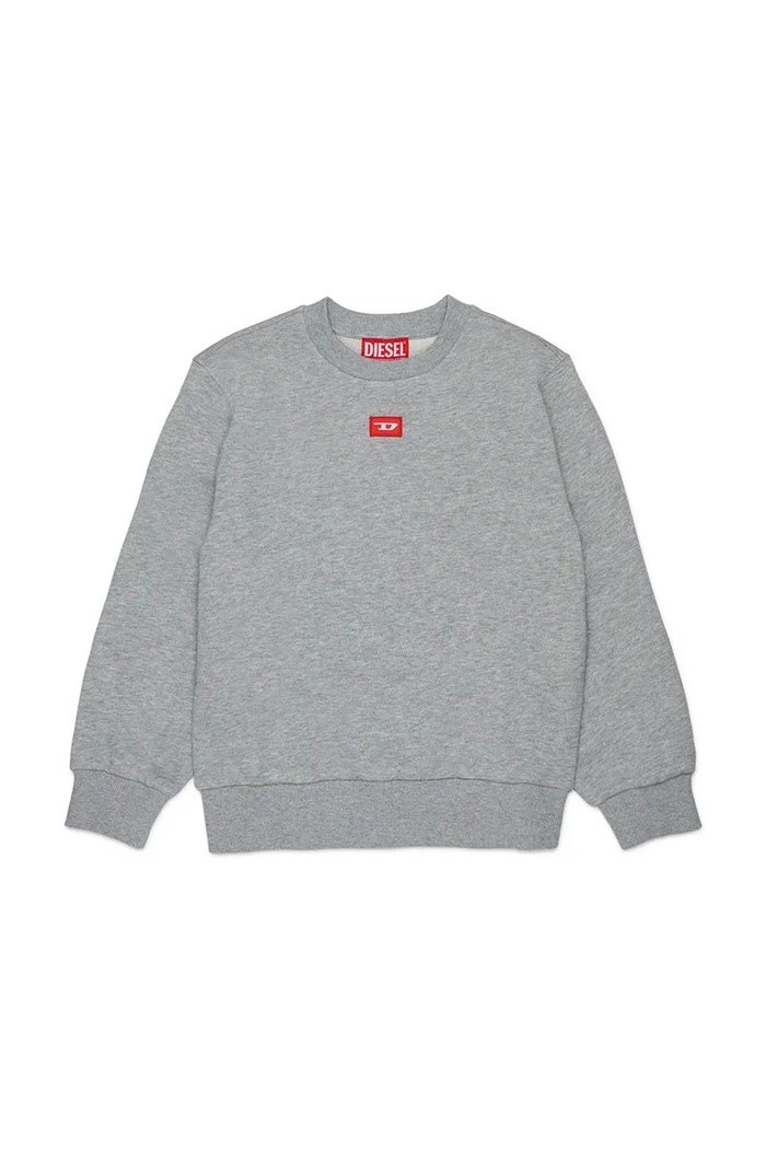 Diesel dukserica za djecu od pamuka SXGIN OVER SWEAT-SHIRT siva J02629.0GEAD