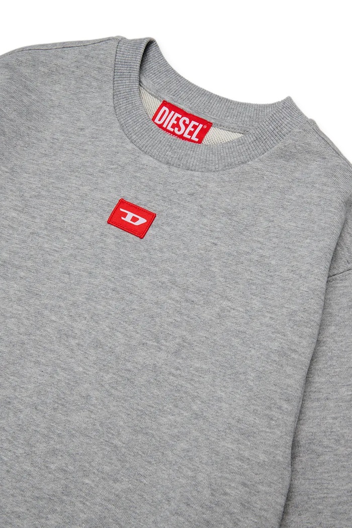 Dječaci Diesel dukserica za djecu od pamuka SXGIN OVER SWEAT-SHIRT J02629.0GEAD siva