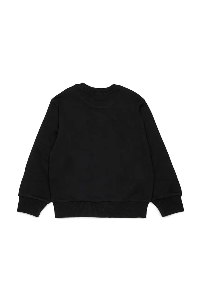 Diesel hanorac pentru copii din bumbac SXGIN OVER SWEAT-SHIRT J02629.0GEAD negru SS26