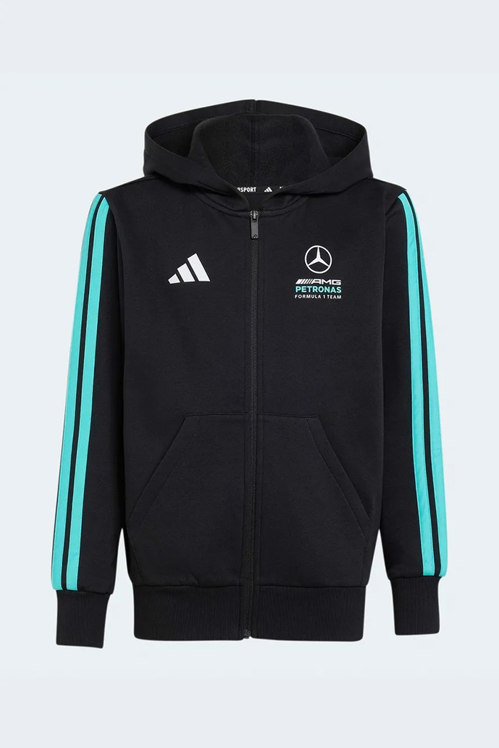 adidas Performance bluza dziecięca MERCEDES z kapturem czarny KE5919