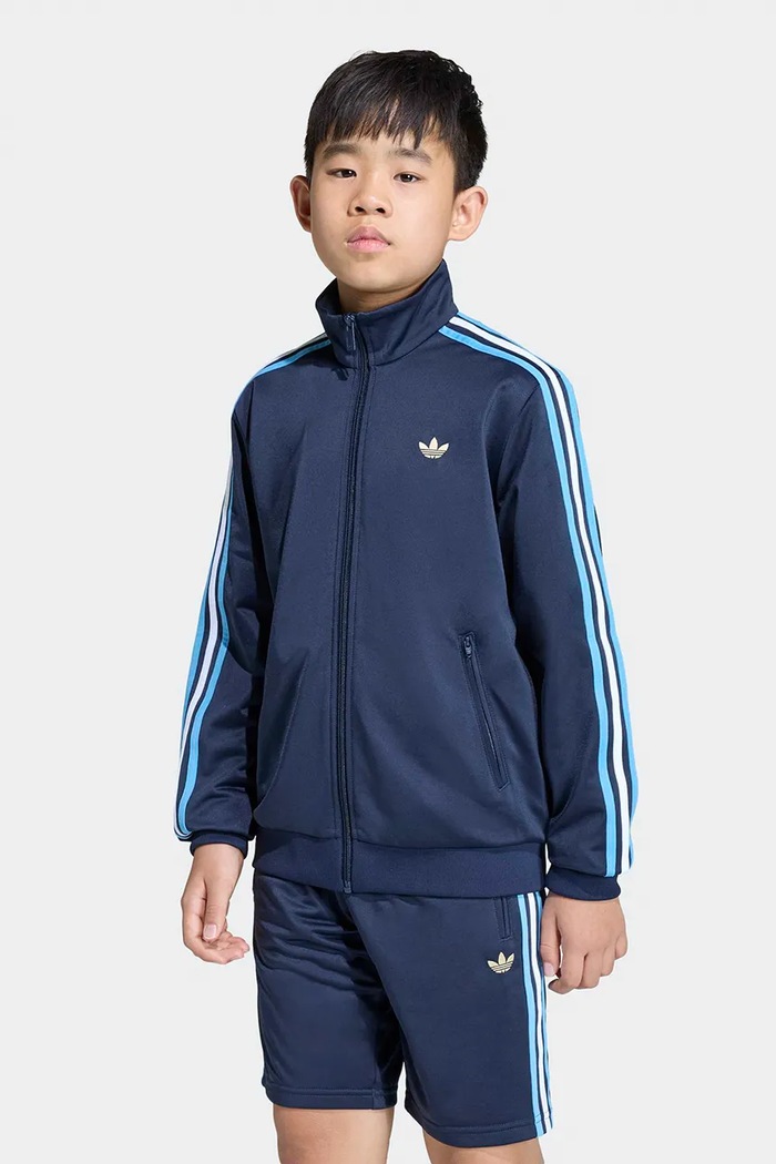 Detská mikina adidas Originals bez kapucne tmavomodrá KS8530