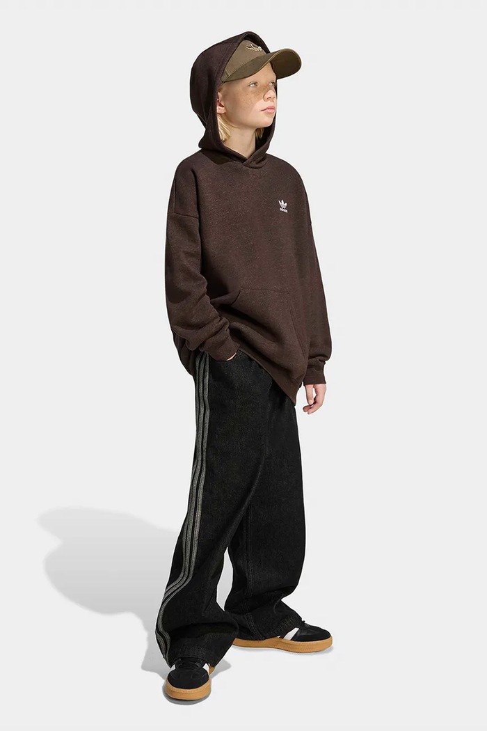 Detská mikina adidas Originals fialová KE3729