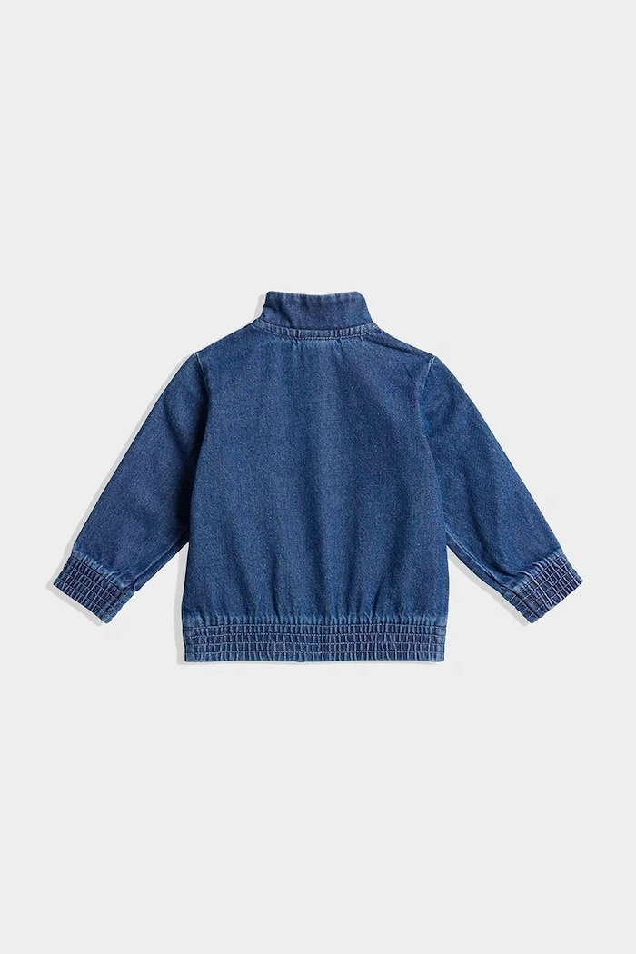 adidas Originals kurtka jeansowa dziecięca KD3183 niebieski SS26