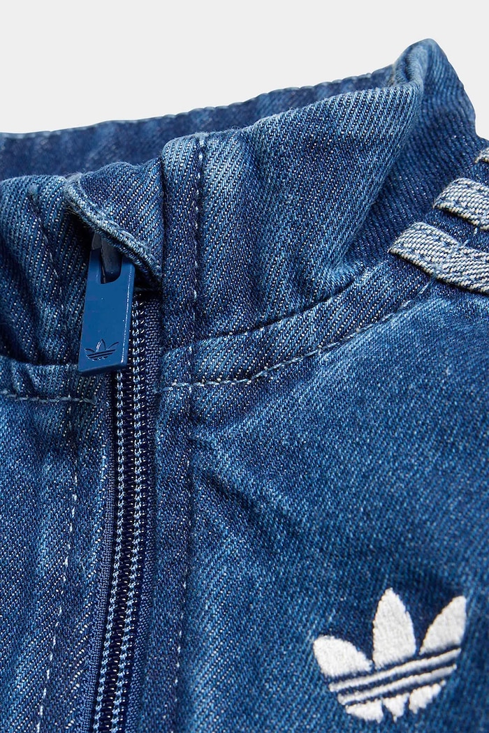 adidas Originals kurtka jeansowa dziecięca niebieski KD3183