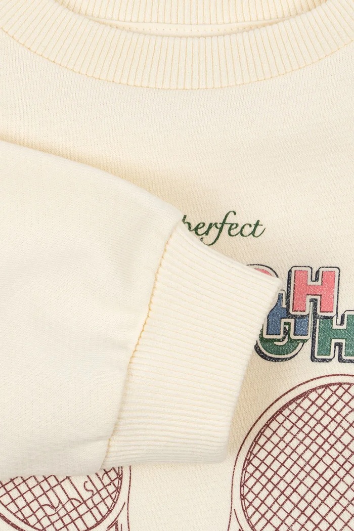 Detská bavlnená mikina Konges Sløjd LOUPY LOU SWEAT SHIRT OCS KS104951.PPY2 béžová