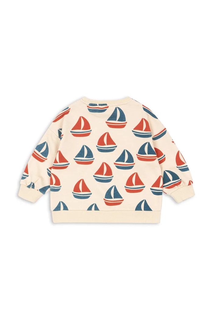 Παιδική βαμβακερή μπλούζα Konges Sløjd LOUPY LOU SWEAT SHIRT OCS KS104951.PPY2 μπεζ SS26