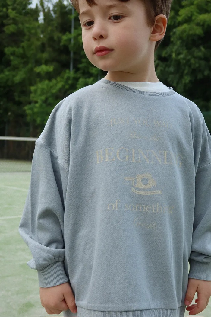 Detská mikina Konges Sløjd LAI SWEAT SHIRT OCS bez kapucne modrá KS104926.PPY2