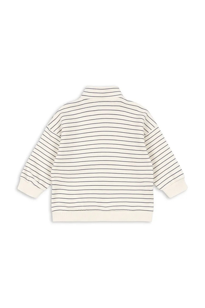 Chlapec Detská mikina Konges Sløjd LOU STRIPE HALF ZIP SWEAT OCS KS104941.PPY2 béžová
