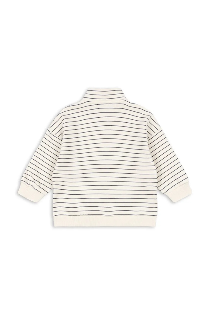 Chlapec Detská mikina Konges Sløjd LOU STRIPE HALF ZIP SWEAT OCS KS104941.PPY2 béžová