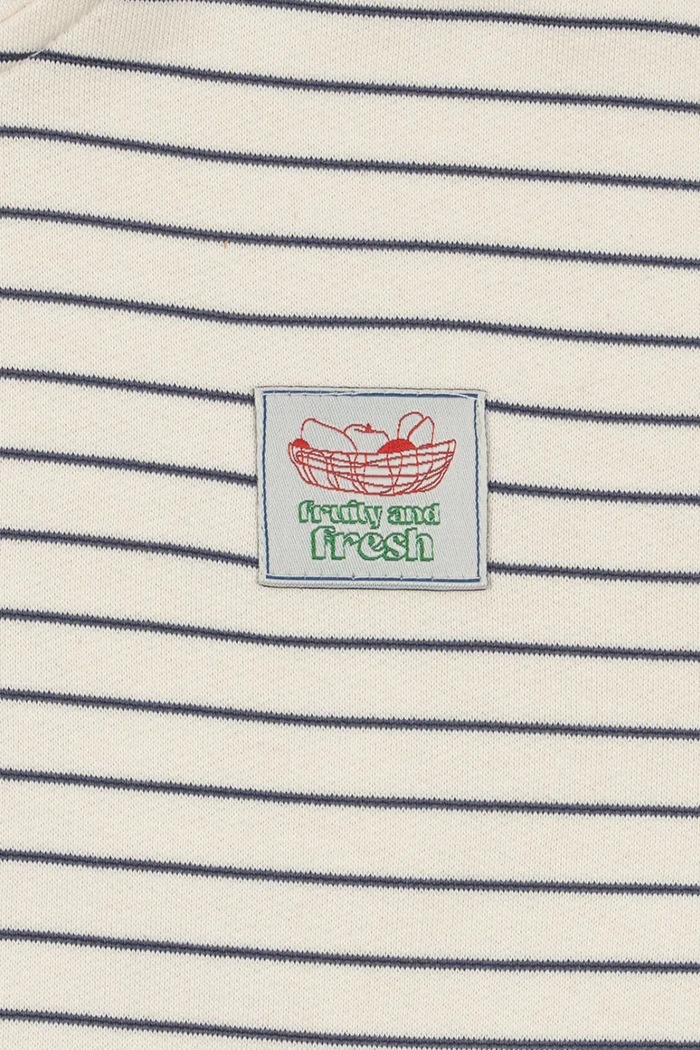 Detská mikina Konges Sløjd LOU STRIPE HALF ZIP SWEAT OCS KS104941.PPY2 béžová
