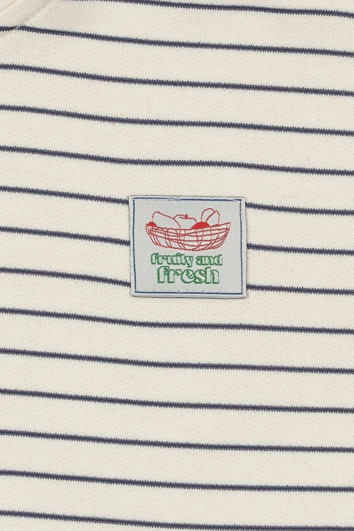 Detská mikina Konges Sløjd LOU STRIPE HALF ZIP SWEAT OCS KS104941.PPY2 béžová