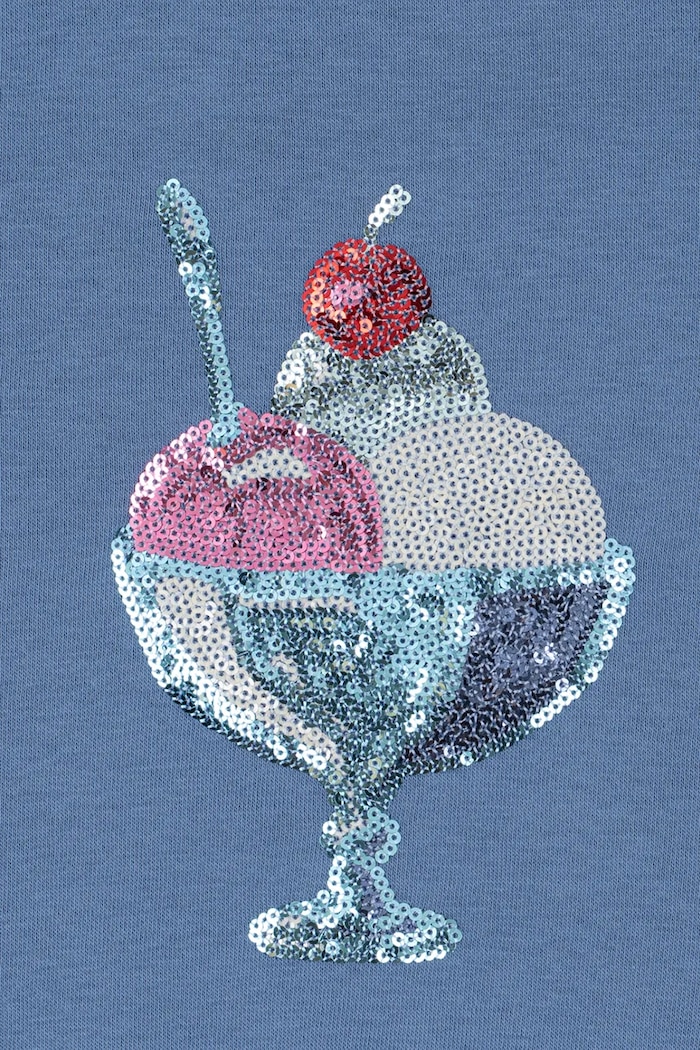Chłopiec Konges Sløjd bluza dziecięca LOUMILLA SWEAT SHIRT OCS KS104948.PPY2 niebieski