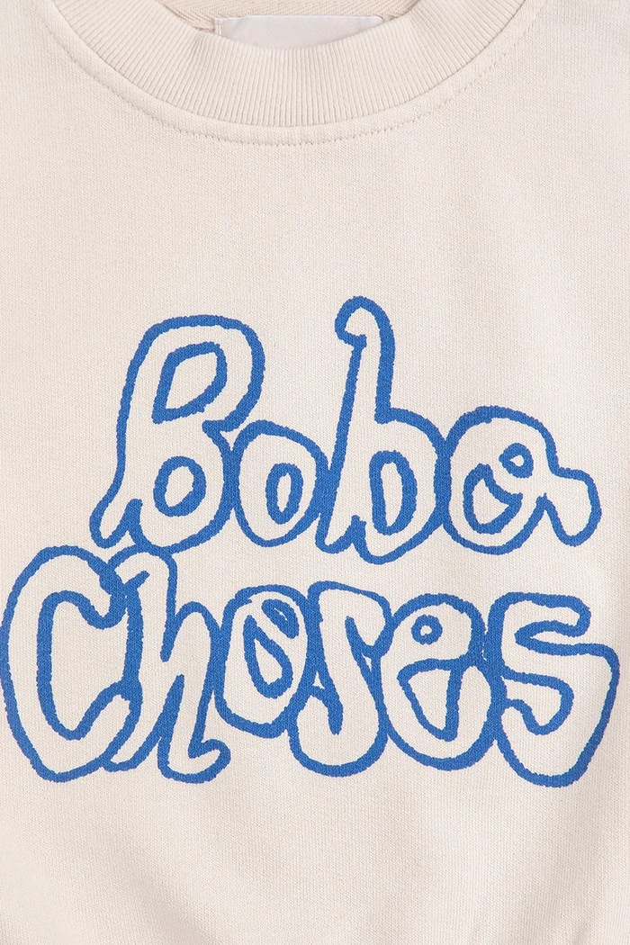 Бебешки памучен суичър Bobo Choses Bobo Choses By Hand бежов 126AB113