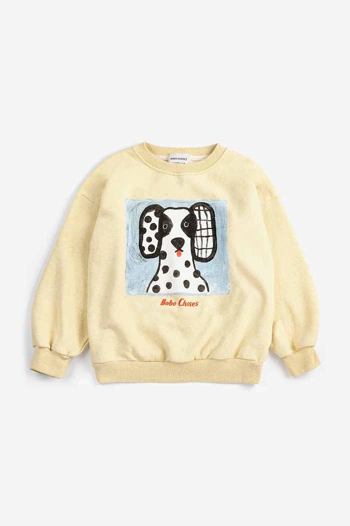 Детская хлопковая кофта Bobo Choses Van Dog 126AC041 жёлтый SS26