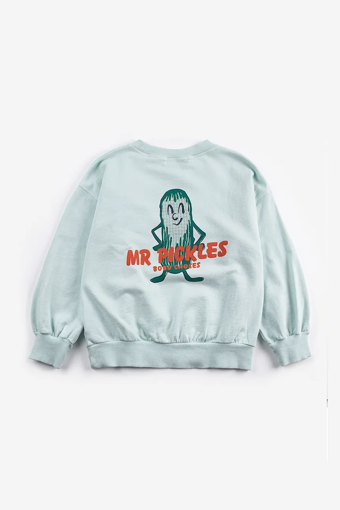 Детская хлопковая кофта Bobo Choses Mr Pickles 126AC049 голубой SS26