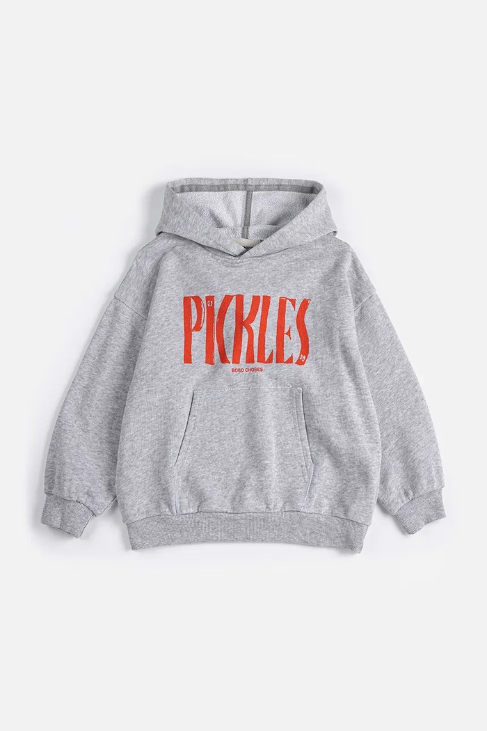Bobo Choses bluza bawełniana dziecięca Spicy Pickles 126AC051 szary SS26