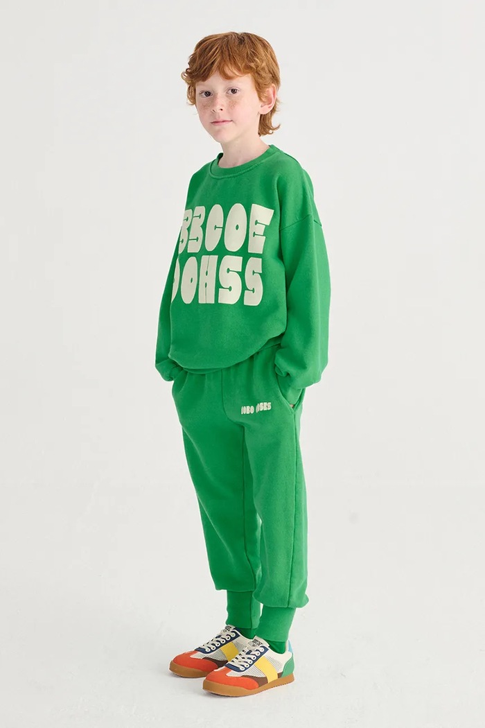 Детски памучен суичър Bobo Choses Bobo Choses Modern 126AC142 зелен