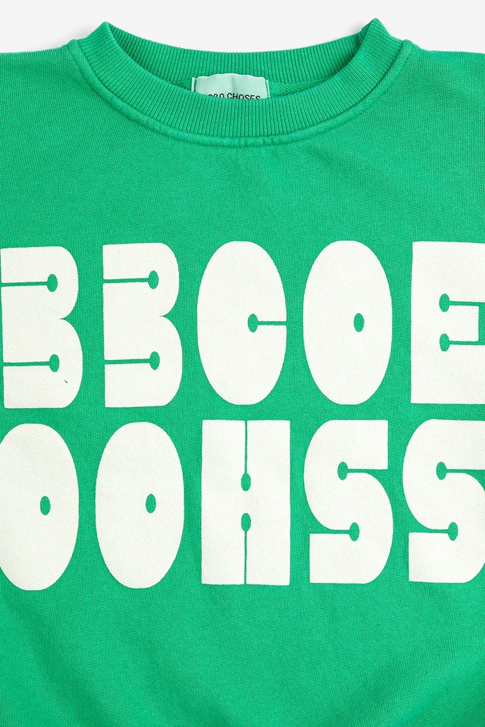 Момче Детски памучен суичър Bobo Choses Bobo Choses Modern 126AC142 зелен