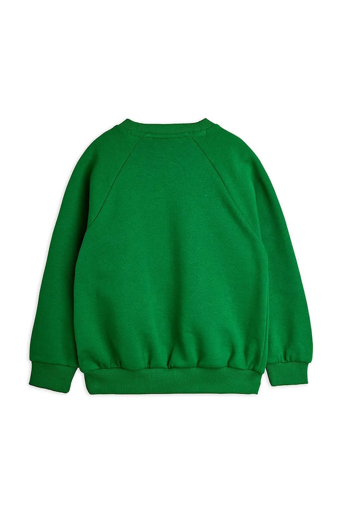Mini Rodini hanorac de bumbac pentru copii Panther 11000335 verde SS26