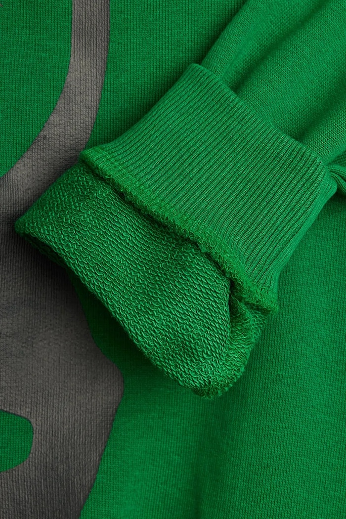 Mini Rodini hanorac de bumbac pentru copii Panther verde 11000335