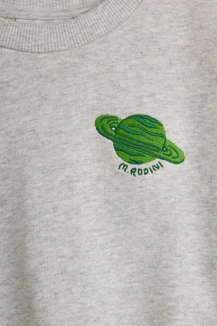 Băieți Mini Rodini hanorac de bumbac pentru copii Planet 26220138 gri