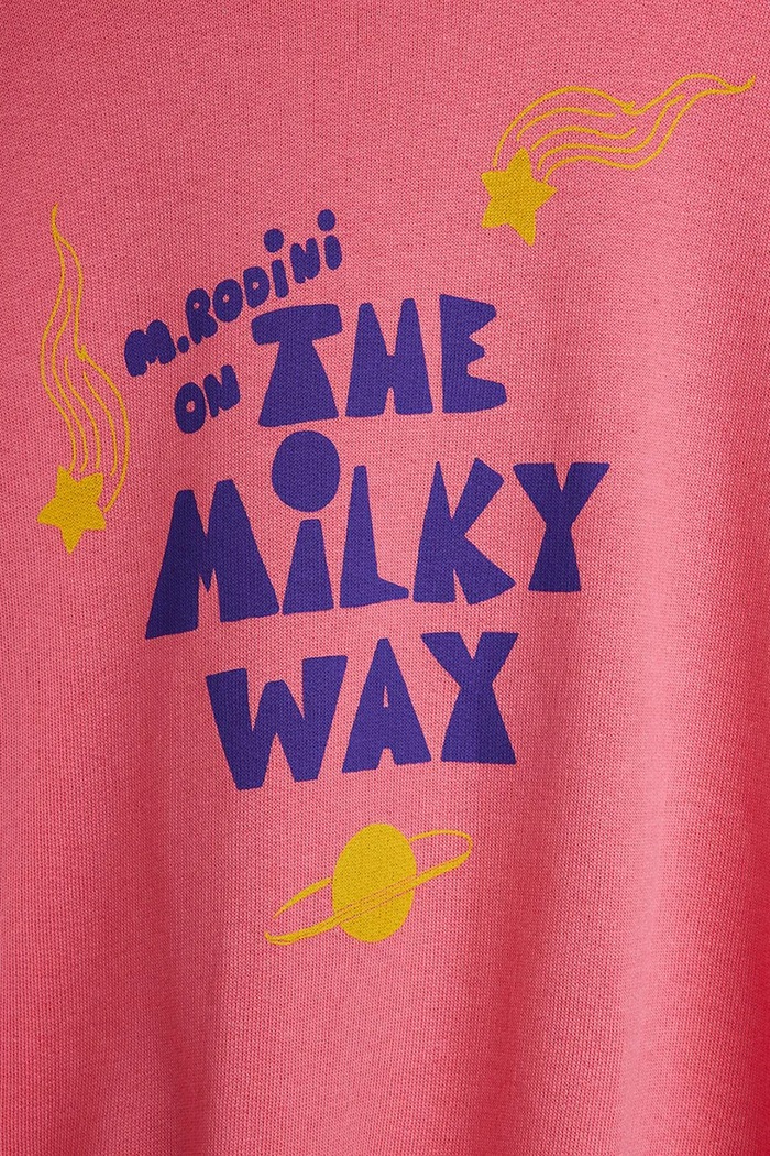 Chlapec Detská bavlnená mikina Mini Rodini The milky way 26220156 ružová