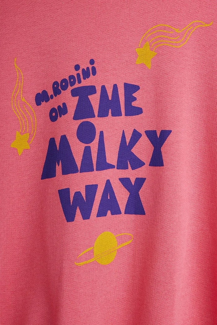 Chlapec Detská bavlnená mikina Mini Rodini The milky way 26220156 ružová