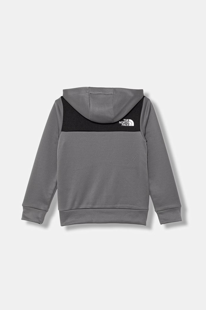 The North Face mikina na zips s kapucňou detská TEEN REAXION FZ HOODIE NF0A8EB60UZ1 sivá SS26