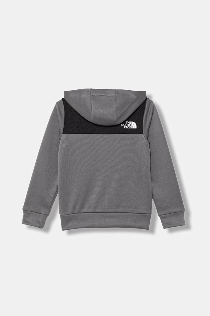 The North Face mikina na zips s kapucňou detská TEEN REAXION FZ HOODIE NF0A8EB60UZ1 sivá SS26