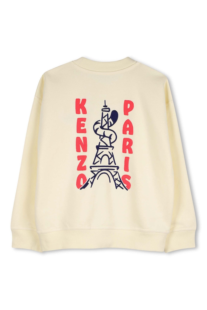 Chłopiec Kenzo Kids bluza bawełniana dziecięca K61659.114.150 żółty