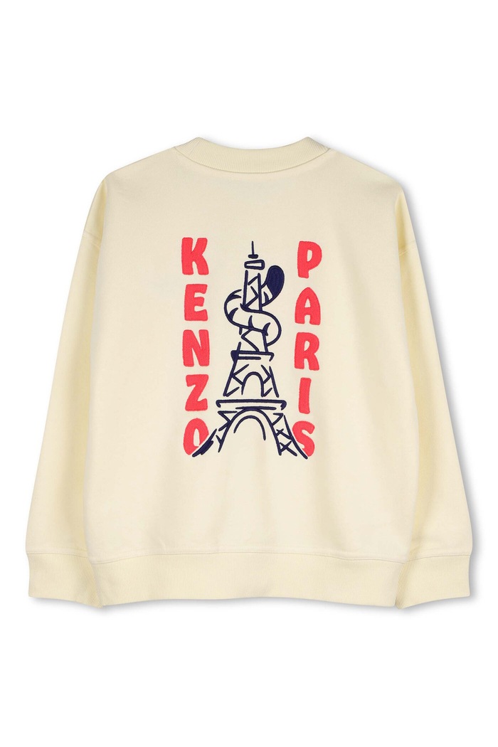 Chłopiec Kenzo Kids bluza bawełniana dziecięca K61659.162 żółty