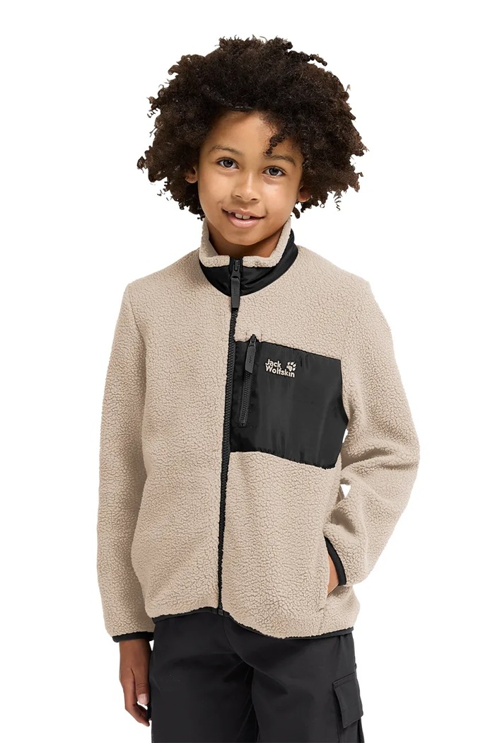 Jack Wolfskin bluza rozpinana dziecięca polarowa LITE CURL FZ K A65885.104.152