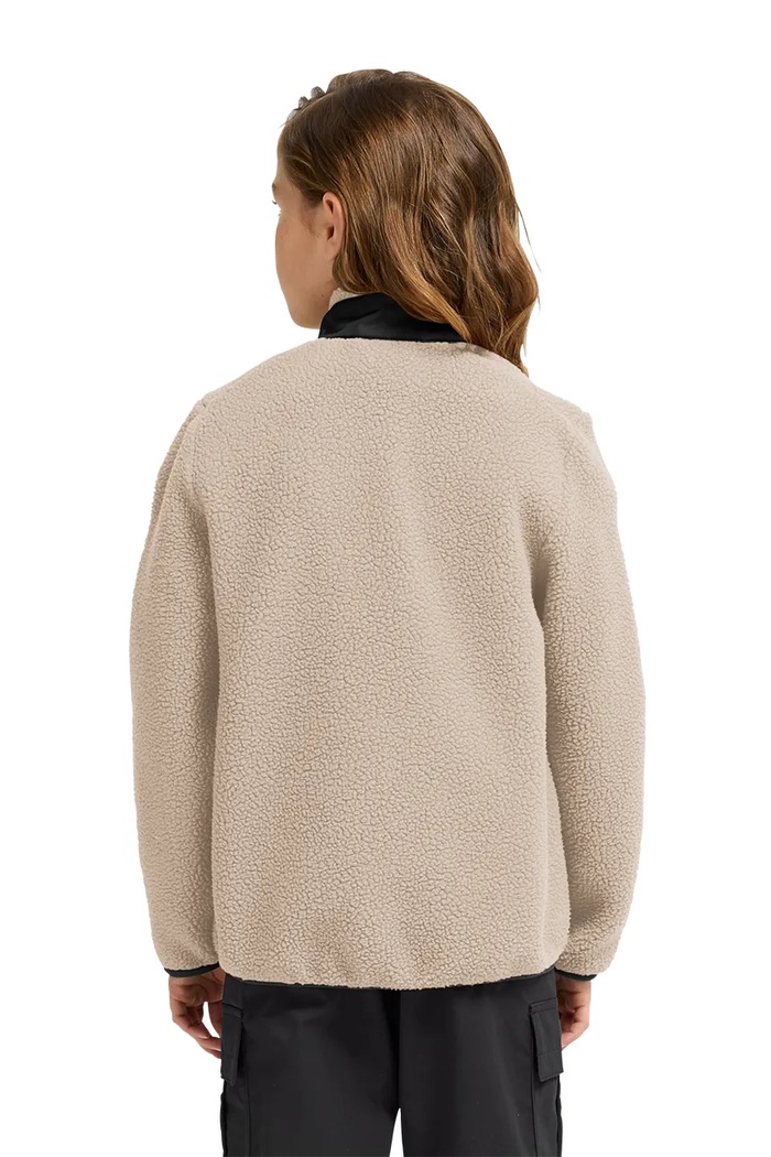 Jack Wolfskin bluza rozpinana dziecięca polarowa LITE CURL FZ K A65885.164.176 beżowy