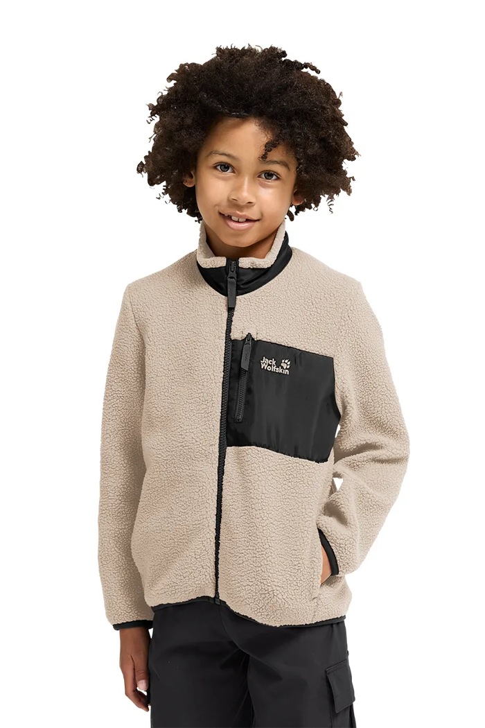 Jack Wolfskin bluza rozpinana dziecięca polarowa LITE CURL FZ K A65885.164.176
