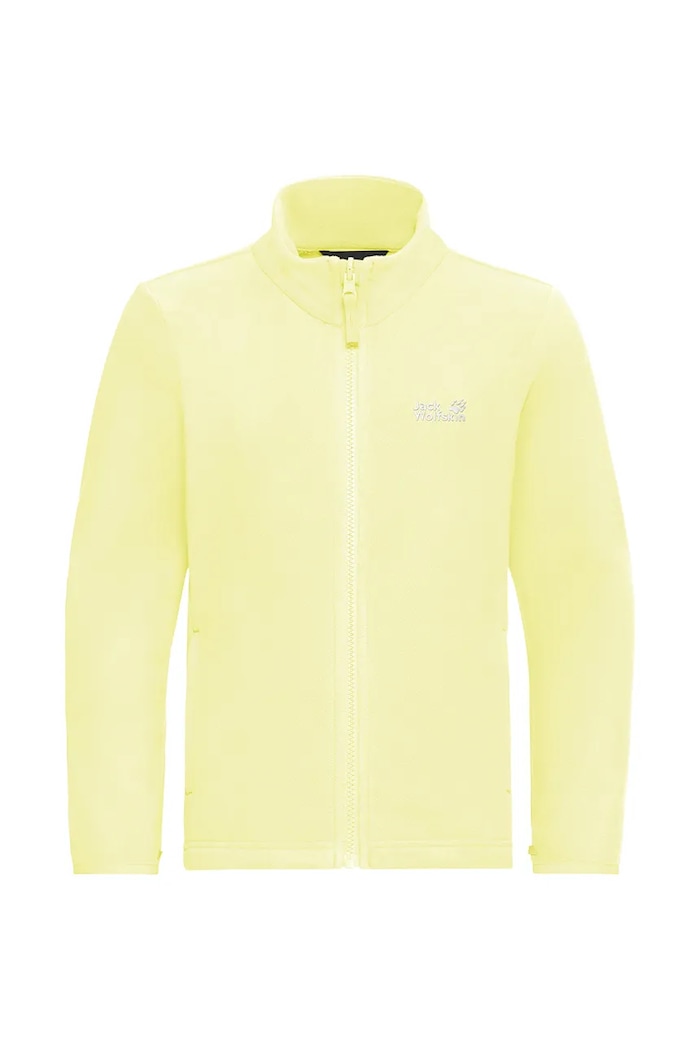 Jack Wolfskin flísová mikina detská TAUNUS 100 FZ K A65888.104.152 žltá SS26