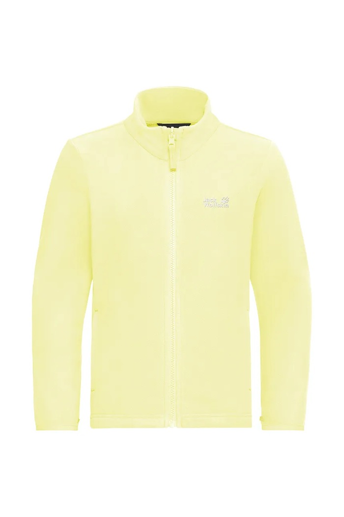 Jack Wolfskin flísová mikina detská TAUNUS 100 FZ K A65888.164.176 žltá SS26