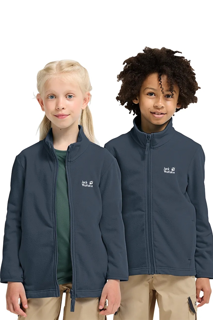Jack Wolfskin fleece mikina dětská TAUNUS 100 FZ K námořnická modř A65888.164.176