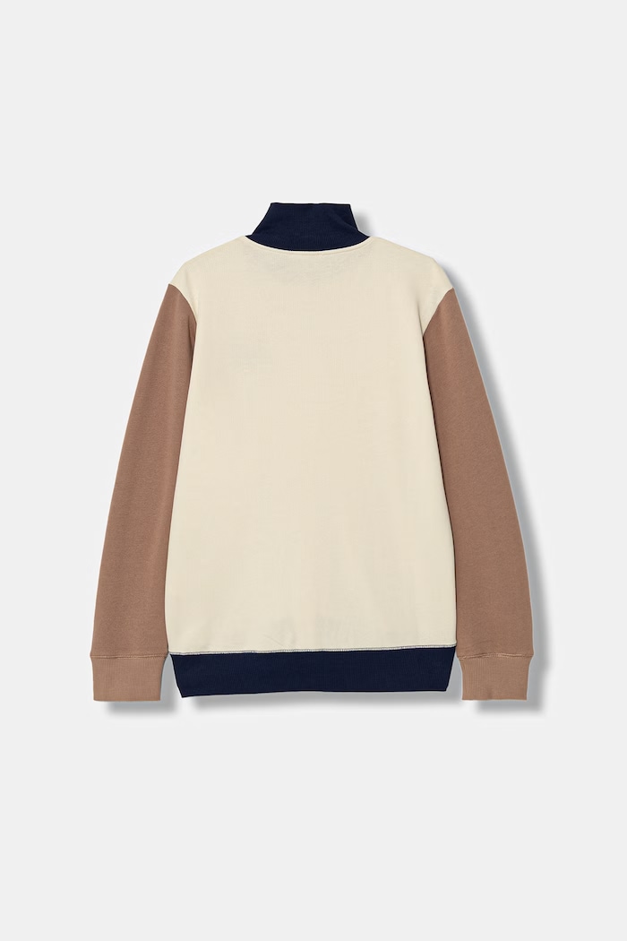 United Colors of Benetton bluza rozpinana z kapturem dziecięca bawełniana 3J68C501B.G.Stagionale beżowy SS26