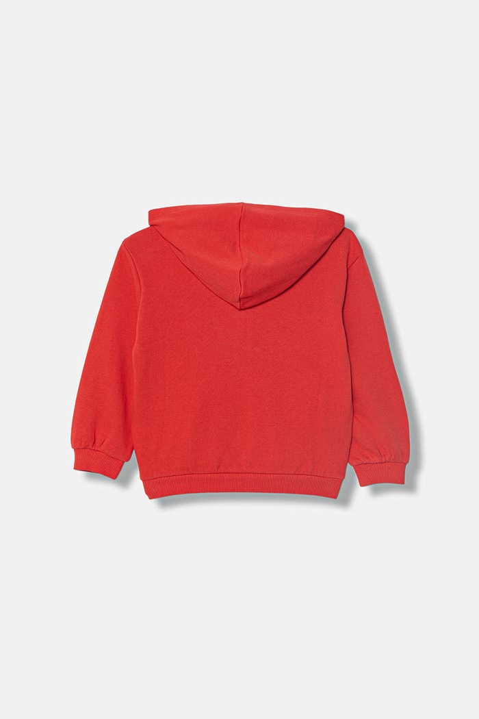United Colors of Benetton mikina s kapucí dětská bavlněná 3J68G504C.P.Stagionale červená SS26