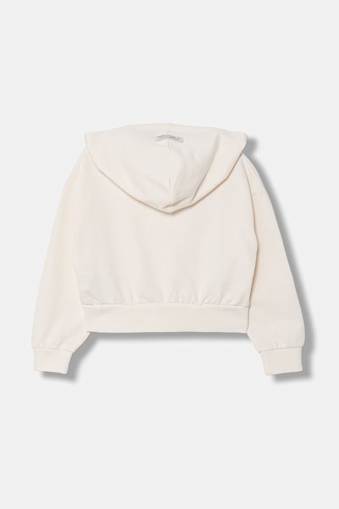 United Colors of Benetton bluza rozpinana dziecięca bawełniana 3NBMC505Y.G.Stagionale beżowy SS26